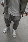 Boris Bidjan Saberi functional 8-point sports casual pants P18 series F0406C-HUIZONG gray brown